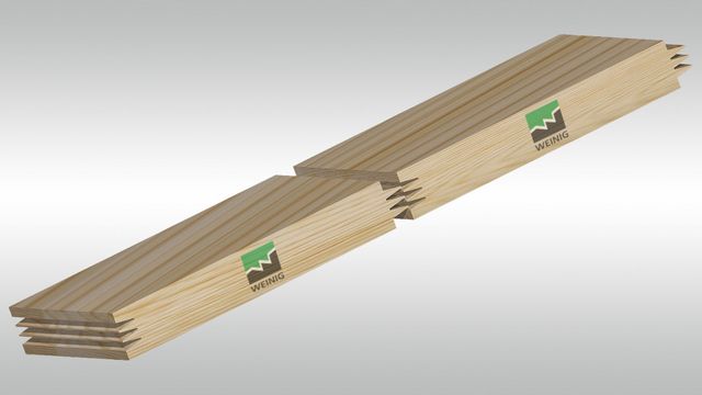 The positive-negative profile is the second most common profile in a shaper combination because the system only needs to be equipped with three scoring units instead of four and produces high quality visible joints.